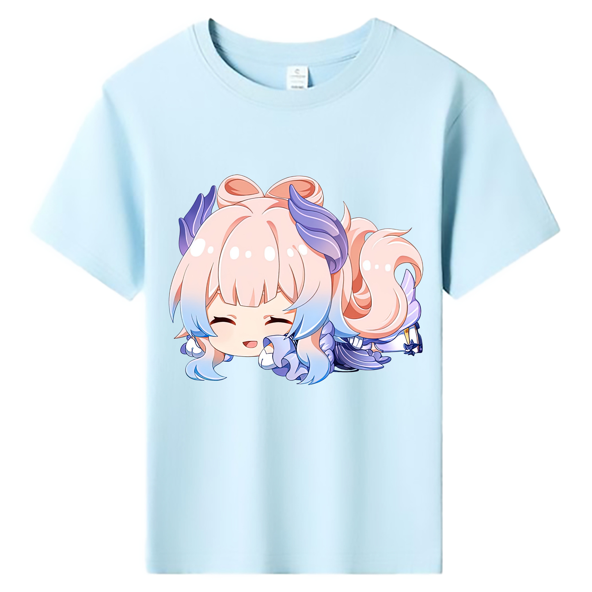 げんし神 珊瑚宮心海 サンゴノミヤ・ココミ genshin Sangonomiya Kokomi 綿100％キッズTシャツ（フロントプリント）